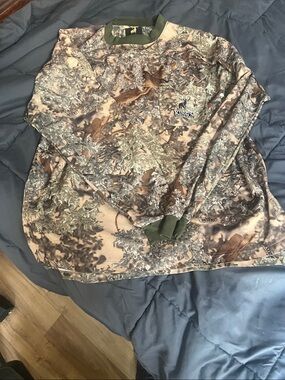King Men's Long Sleeve Camo Shirt in Brown and Green